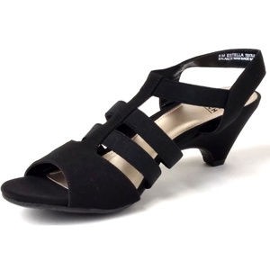 Impo Estella Stretch Strappy Sandal Black 8M